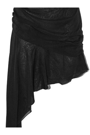 Black silk asymmetrical skirt THE ANDAMANE | T180361ATNS038999